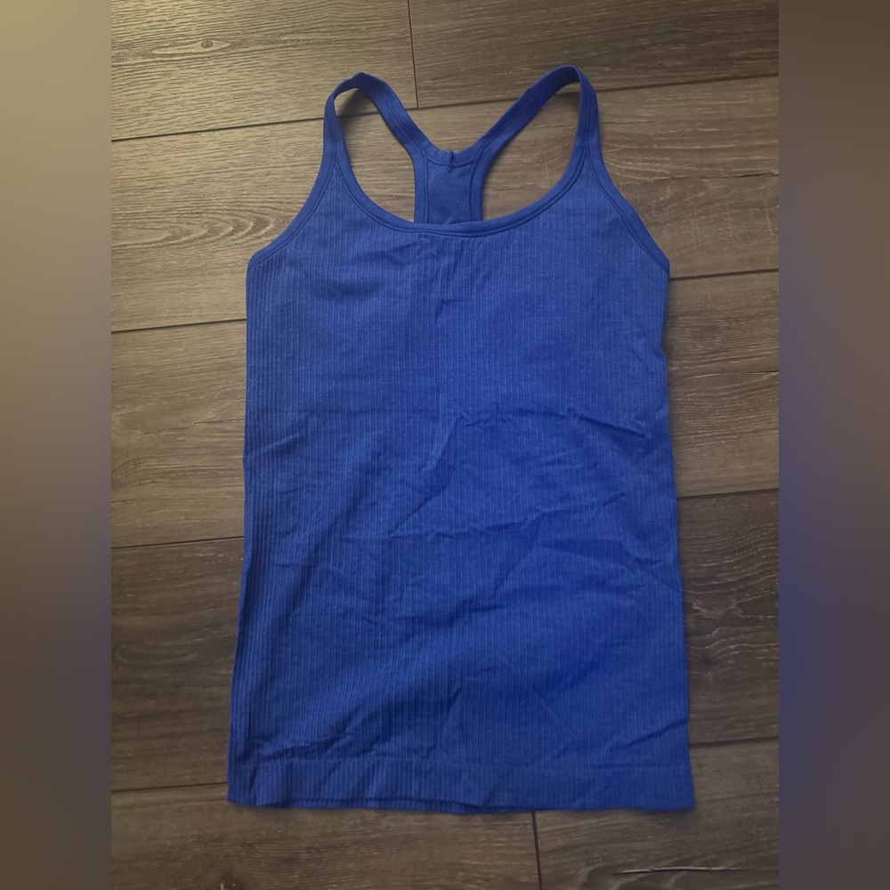 Blue Ribbed lululemon Tank Top
